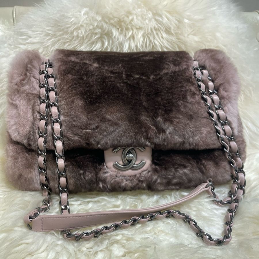 Chanel Flap Bag 兔毛-0