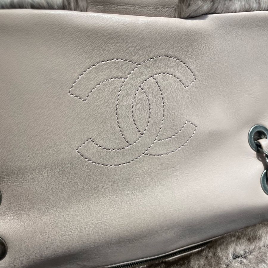 Chanel Flap Bag 兔毛-9