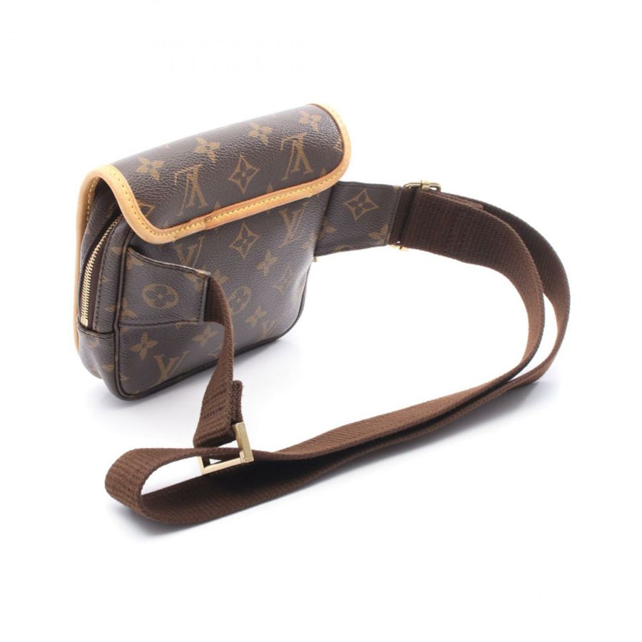 LOUIS VUITTON Bum Bosphore 腰包 M40108 Monogram 帆布 棕色 二手 女士 LV-1