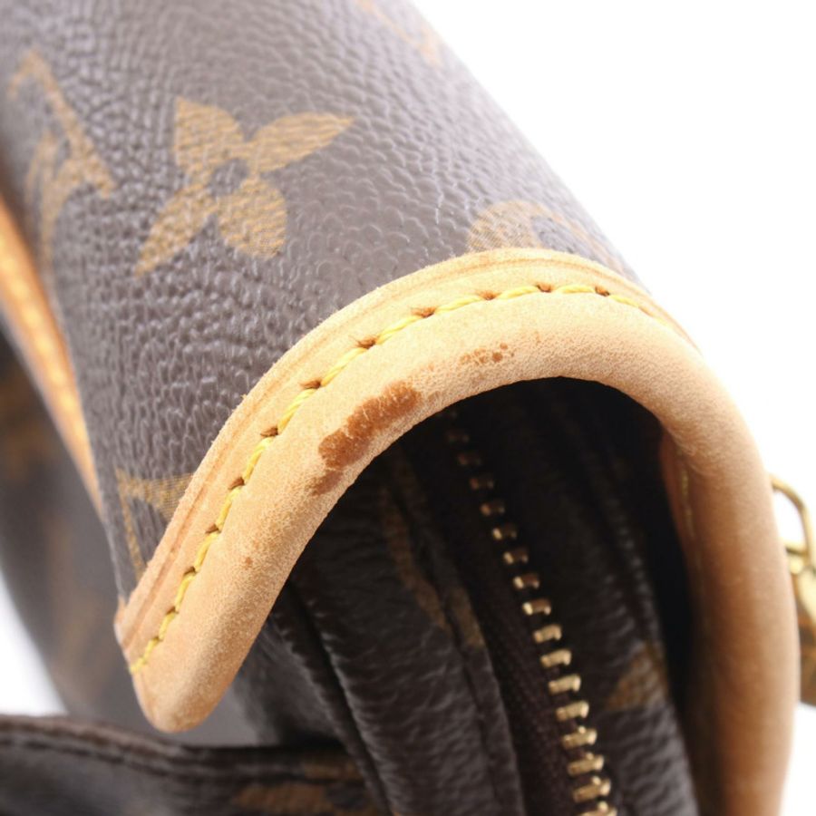 LOUIS VUITTON Bum Bosphore 腰包 M40108 Monogram 帆布 棕色 二手 女士 LV-7