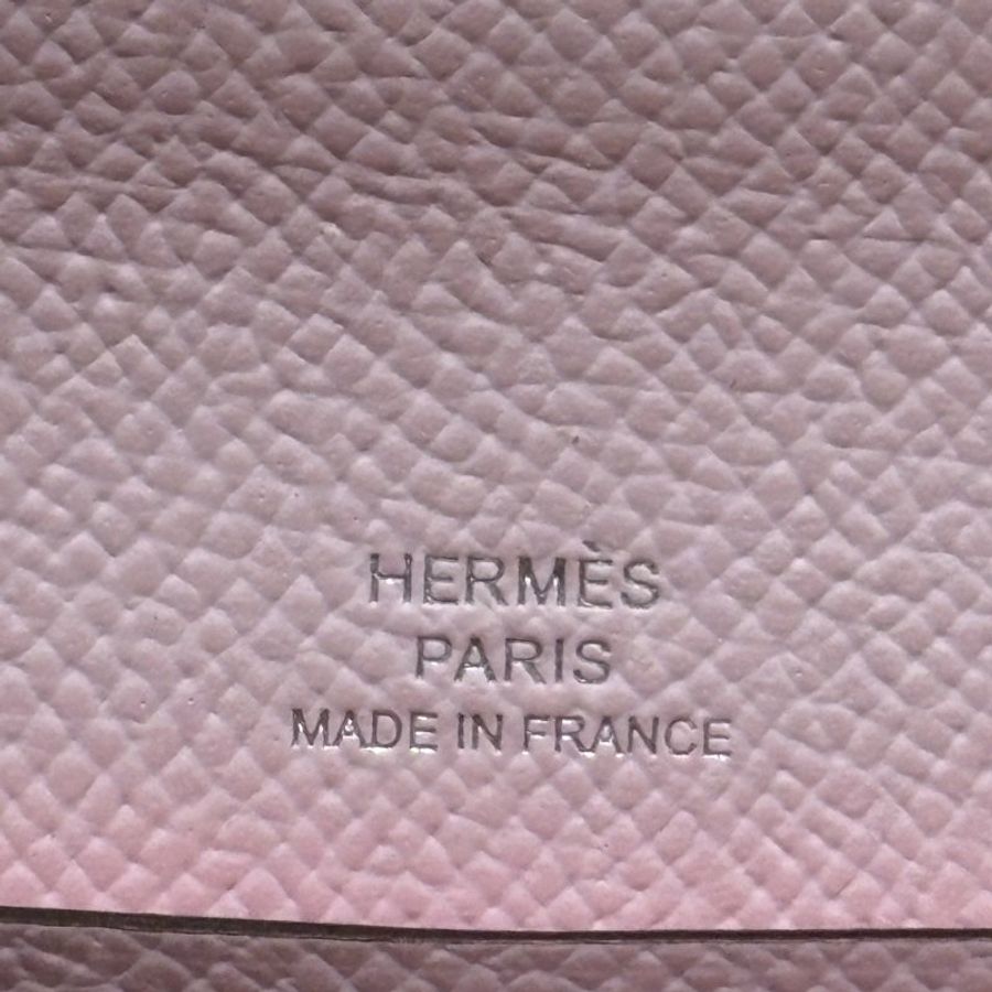 Hermès Chaine D'Ancre To Go 長夾|櫻花粉 銀扣 W刻 Epsom皮 全新未使用|愛馬仕小牛皮精品皮夾-3