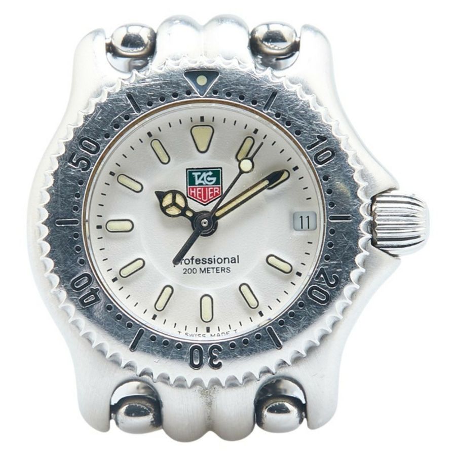 泰格豪雅 Professional 手錶 WG1412-0 石英 白色錶盤 不鏽鋼 女士腕錶 HEUER-0