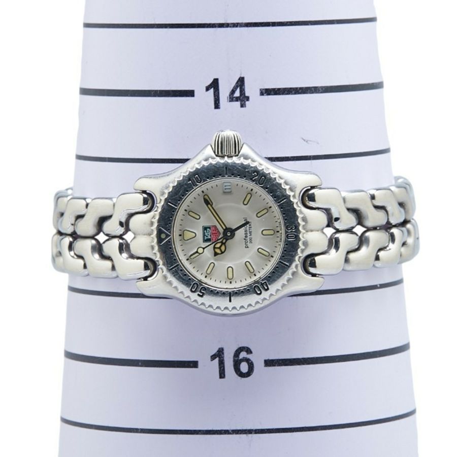 泰格豪雅 Professional 手錶 WG1412-0 石英 白色錶盤 不鏽鋼 女士腕錶 HEUER-6