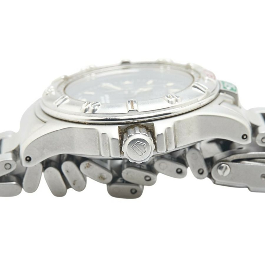 泰格豪雅 4000 系列腕錶 WF1411-0 石英灰色錶盤不鏽鋼女錶 HEUER-4
