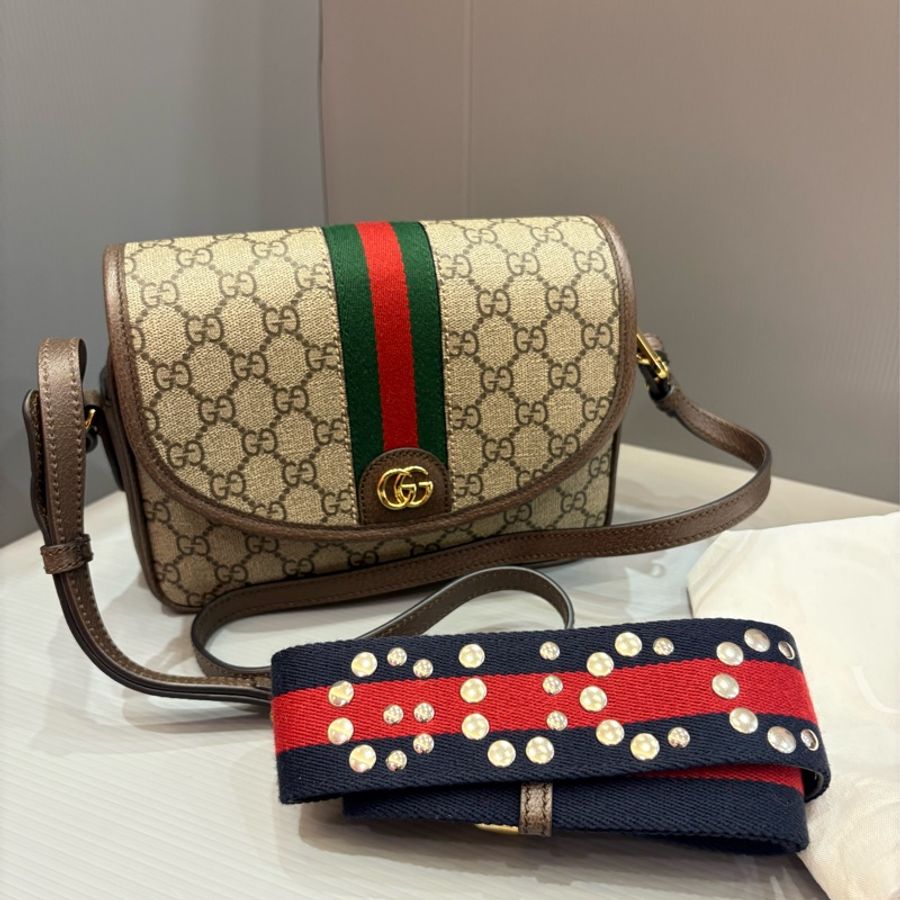 離櫃99新 Gucci 新款二合一多用途郵差包-5