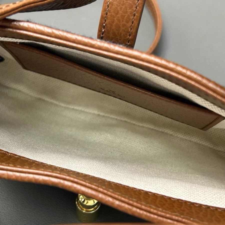 古馳/Gucci 牛仔拼皮Jackie 1961系列丹寧藍色老花腋下包單肩包 金色五金 肩帶可拆卸 容量足夠日常 百搭款美炸天 附件：肩帶 尺寸：19*3.4*13CM-8