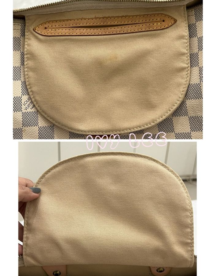 LOUIS VUITTON Speedy 30 Damier Azur 白色棋盤格 手提包 N41370 正品 二手精品-15