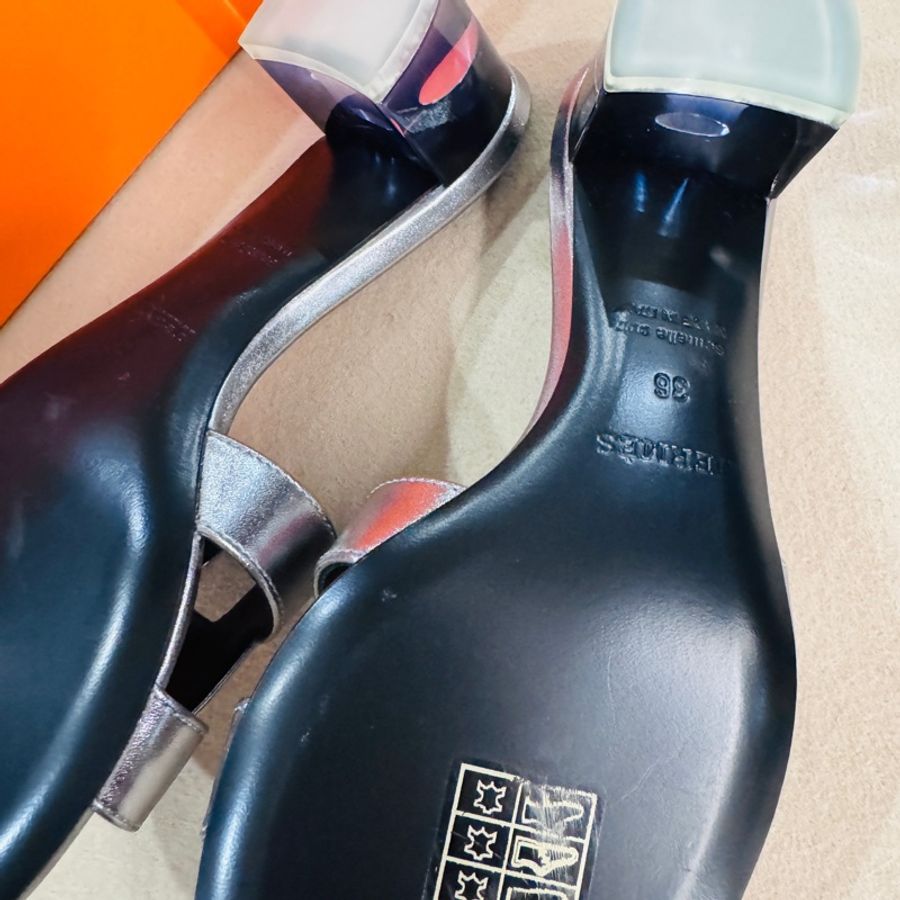 Hermès 全新愛馬仕的Oran 涼鞋、跟鞋35號-8