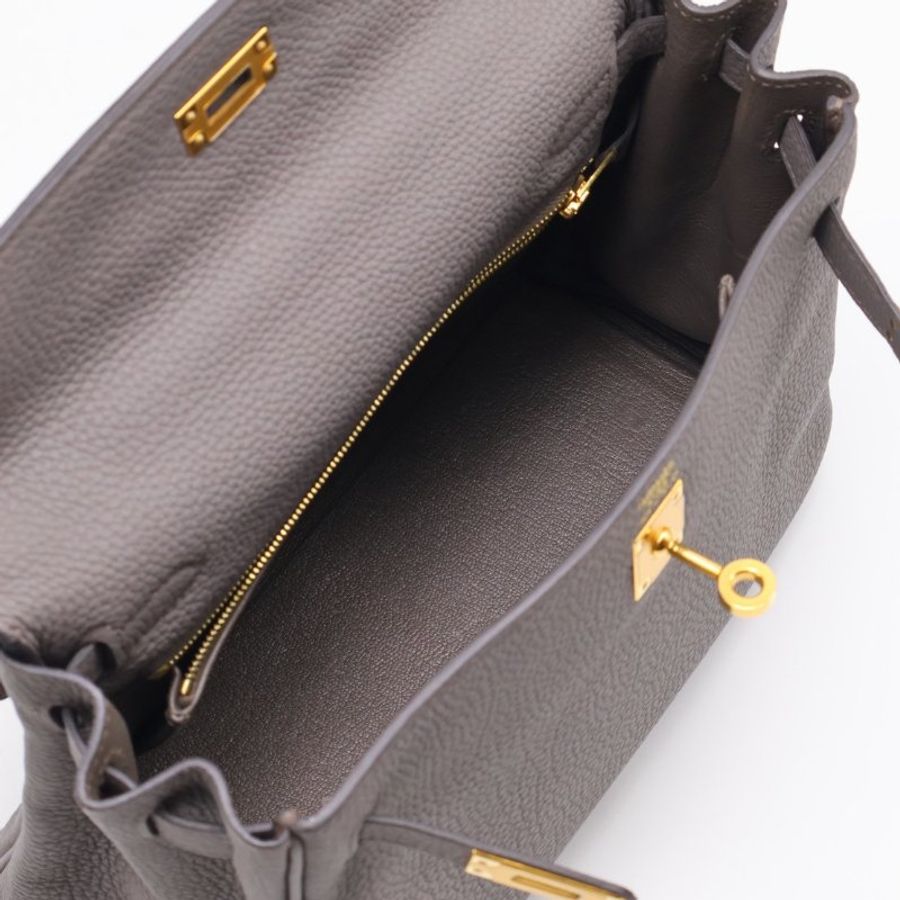 HERMES Kelly 25 - 錫器灰金 Z-2