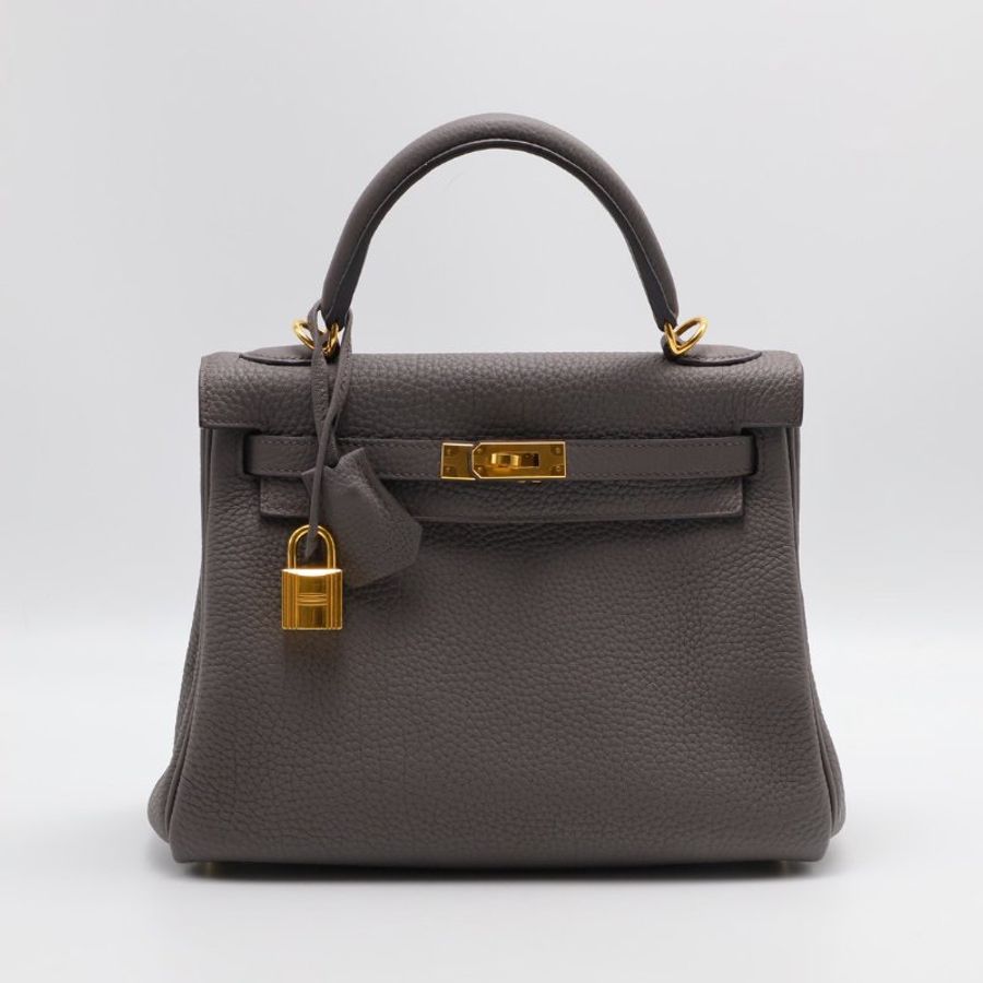 HERMES Kelly 25 - 錫器灰金 Z-7