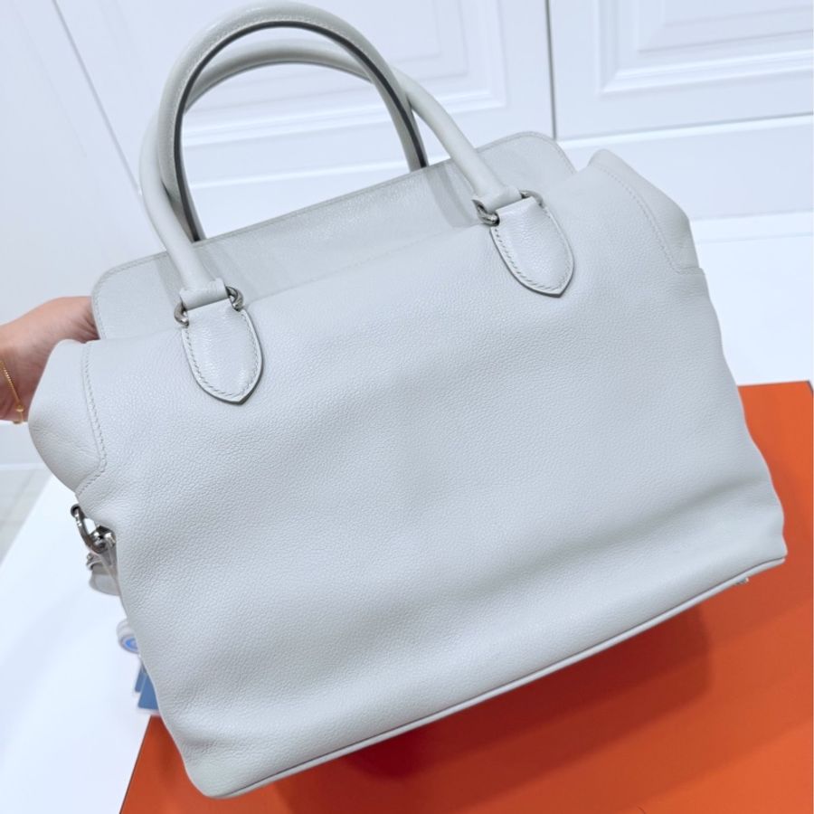 hermes 愛馬仕 tool box 26 灰白 手提包 側背包 斜背包 肩背包-9
