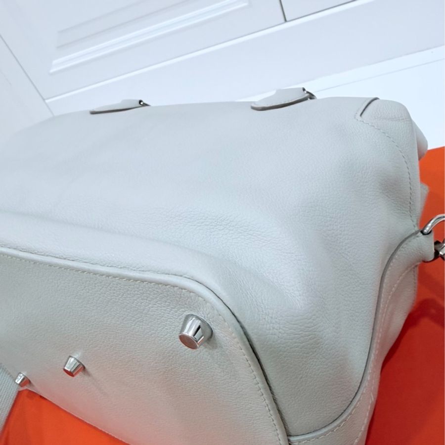 hermes 愛馬仕 tool box 26 灰白 手提包 側背包 斜背包 肩背包-11