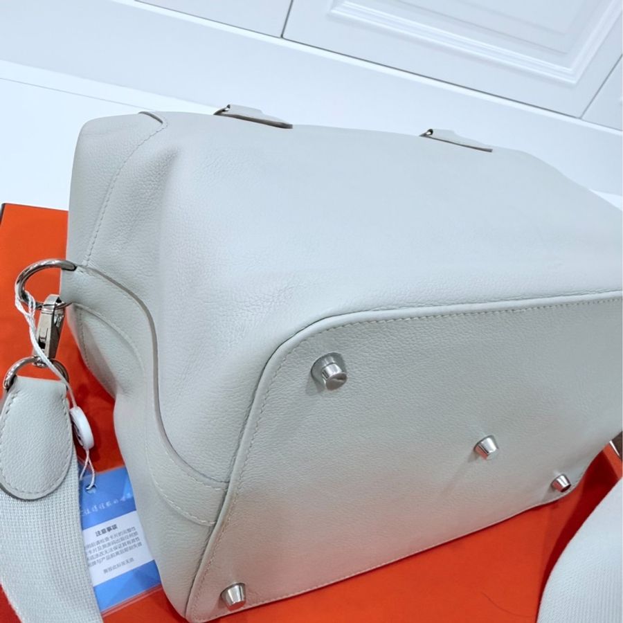 hermes 愛馬仕 tool box 26 灰白 手提包 側背包 斜背包 肩背包-12