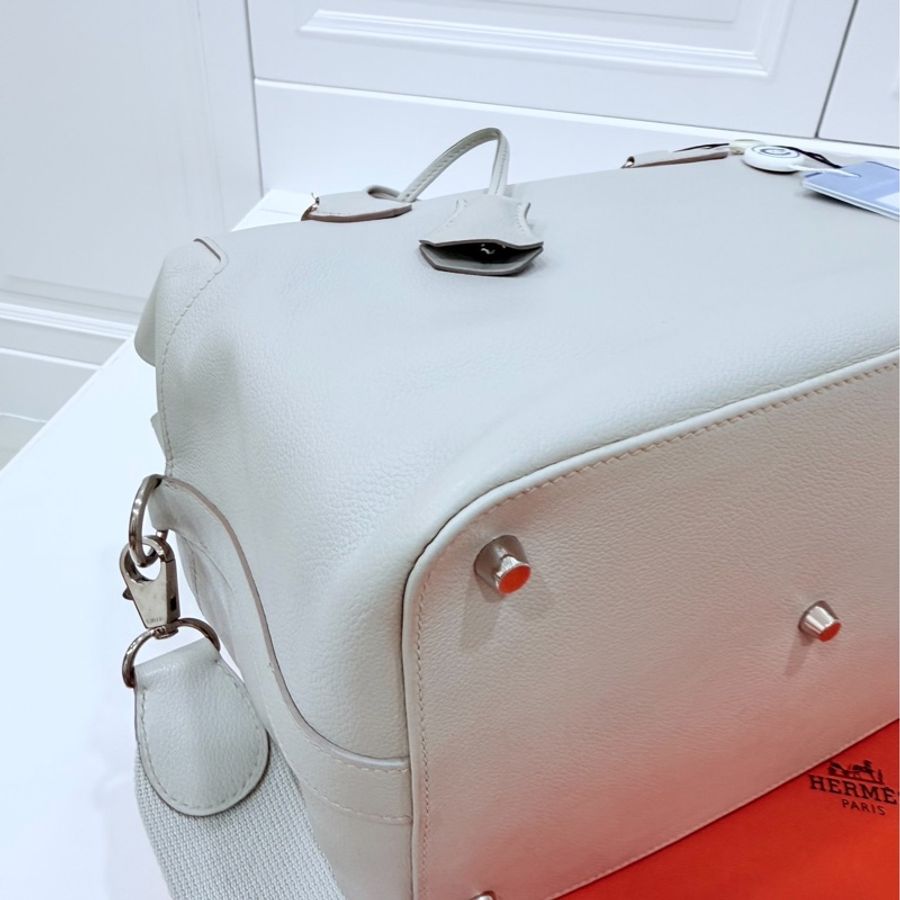 hermes 愛馬仕 tool box 26 灰白 手提包 側背包 斜背包 肩背包-13