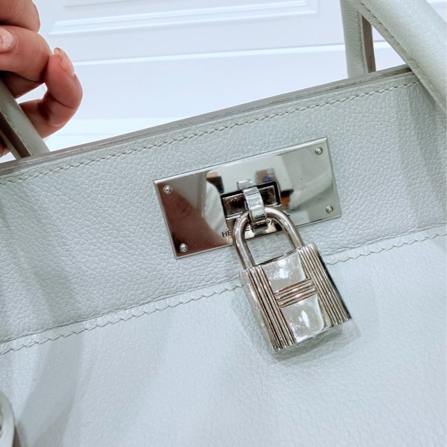 hermes 愛馬仕 tool box 26 灰白 手提包 側背包 斜背包 肩背包-16