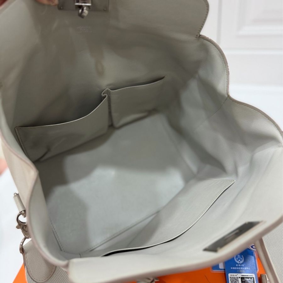 hermes 愛馬仕 tool box 26 灰白 手提包 側背包 斜背包 肩背包-21