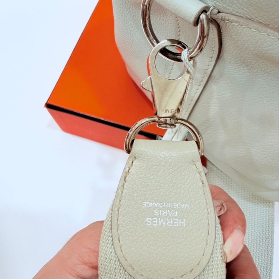 hermes 愛馬仕 tool box 26 灰白 手提包 側背包 斜背包 肩背包-32