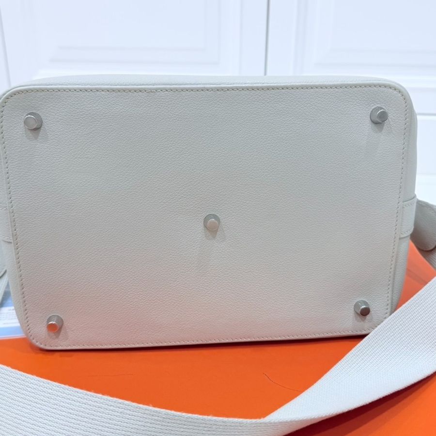 hermes 愛馬仕 tool box 26 灰白 手提包 側背包 斜背包 肩背包-39