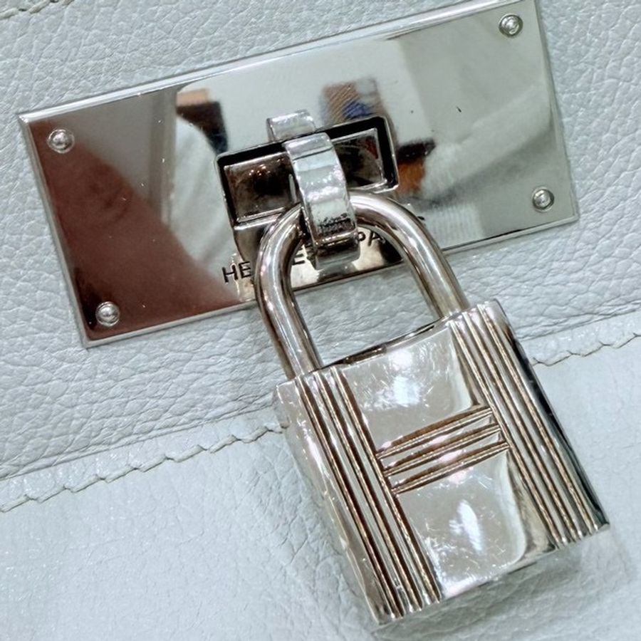 hermes 愛馬仕 tool box 26 灰白 手提包 側背包 斜背包 肩背包-46