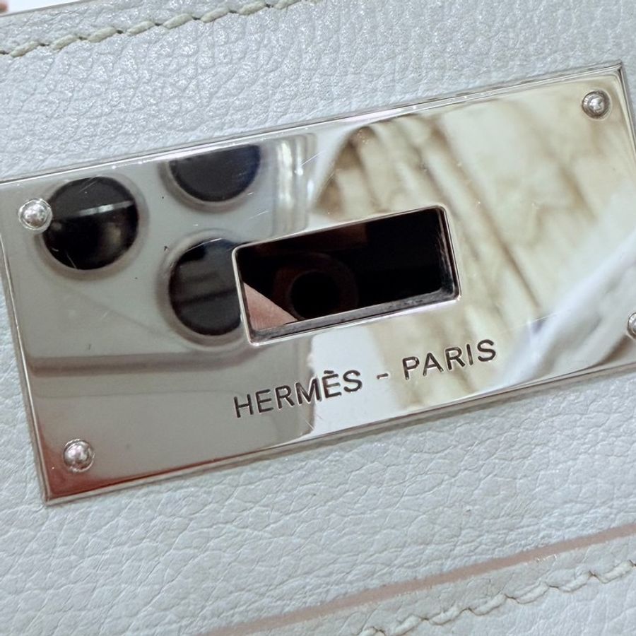 hermes 愛馬仕 tool box 26 灰白 手提包 側背包 斜背包 肩背包-49