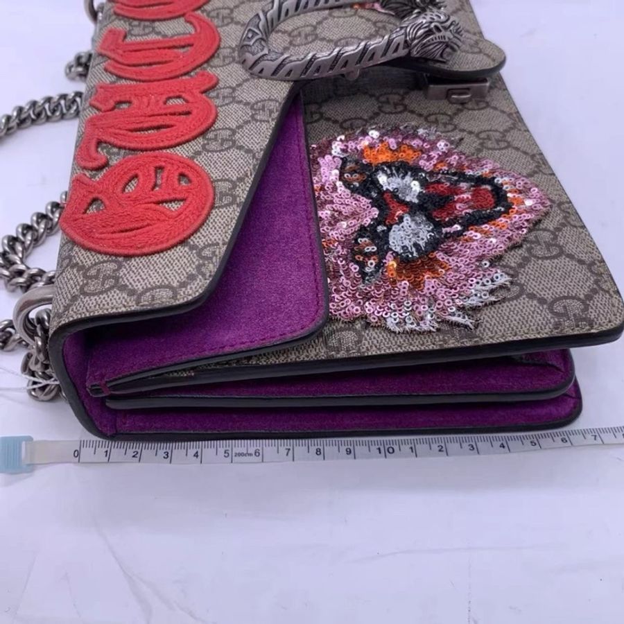 Gucci Monogram Dionysus 中號 蜜蜂包 單肩斜挎包-2