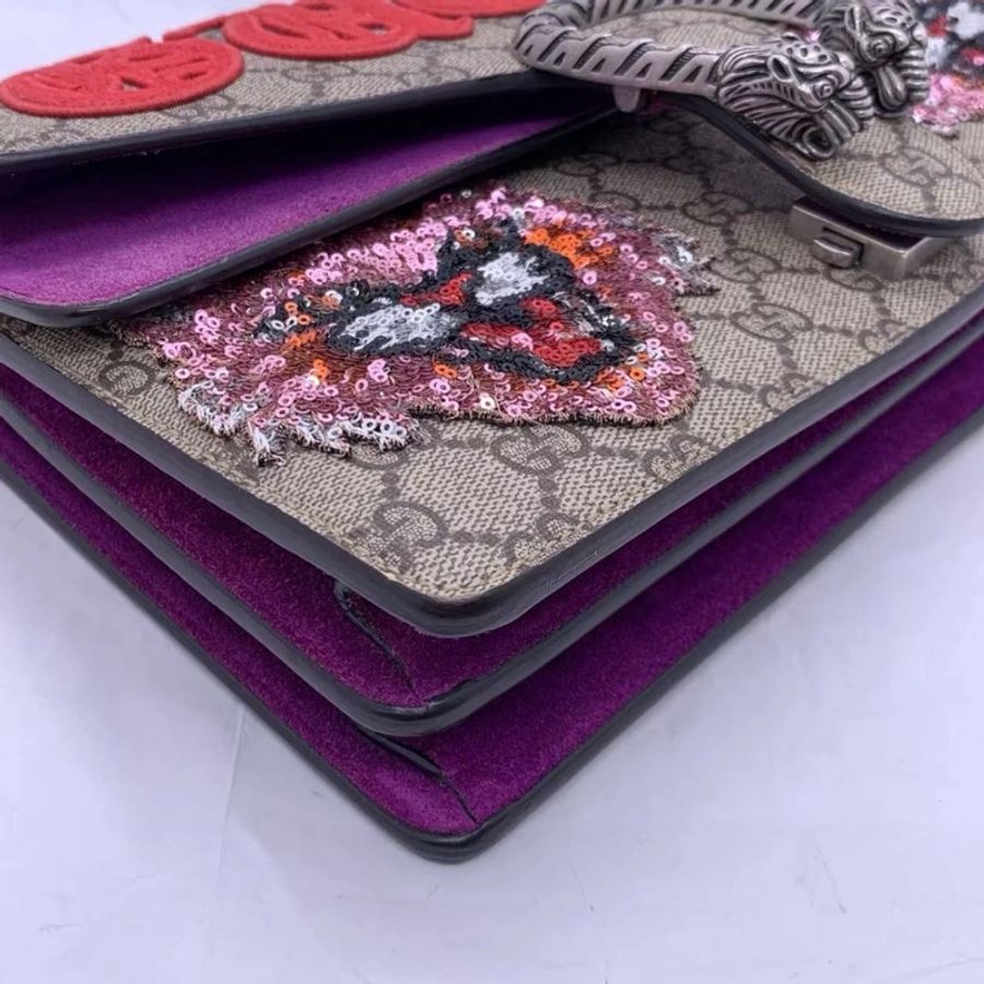 Gucci Monogram Dionysus 中號 蜜蜂包 單肩斜挎包-3