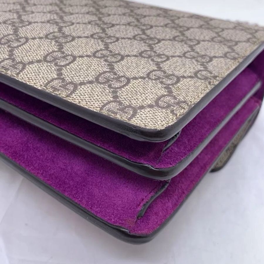 Gucci Monogram Dionysus 中號 蜜蜂包 單肩斜挎包-6