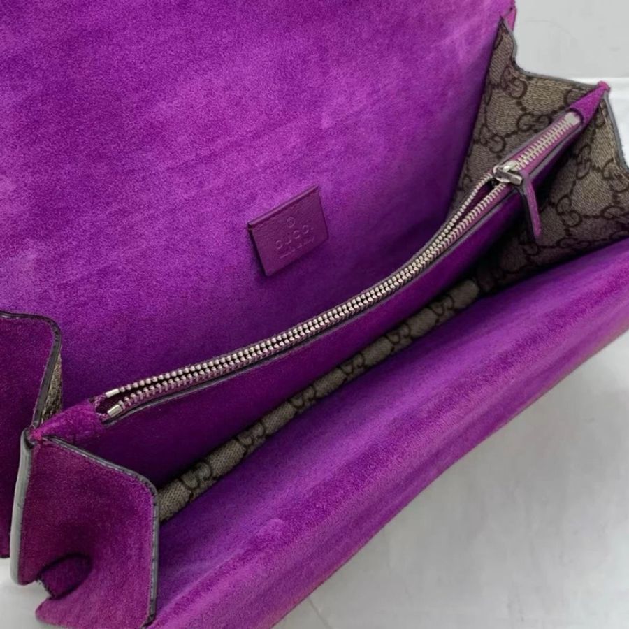 Gucci Monogram Dionysus 中號 蜜蜂包 單肩斜挎包-9