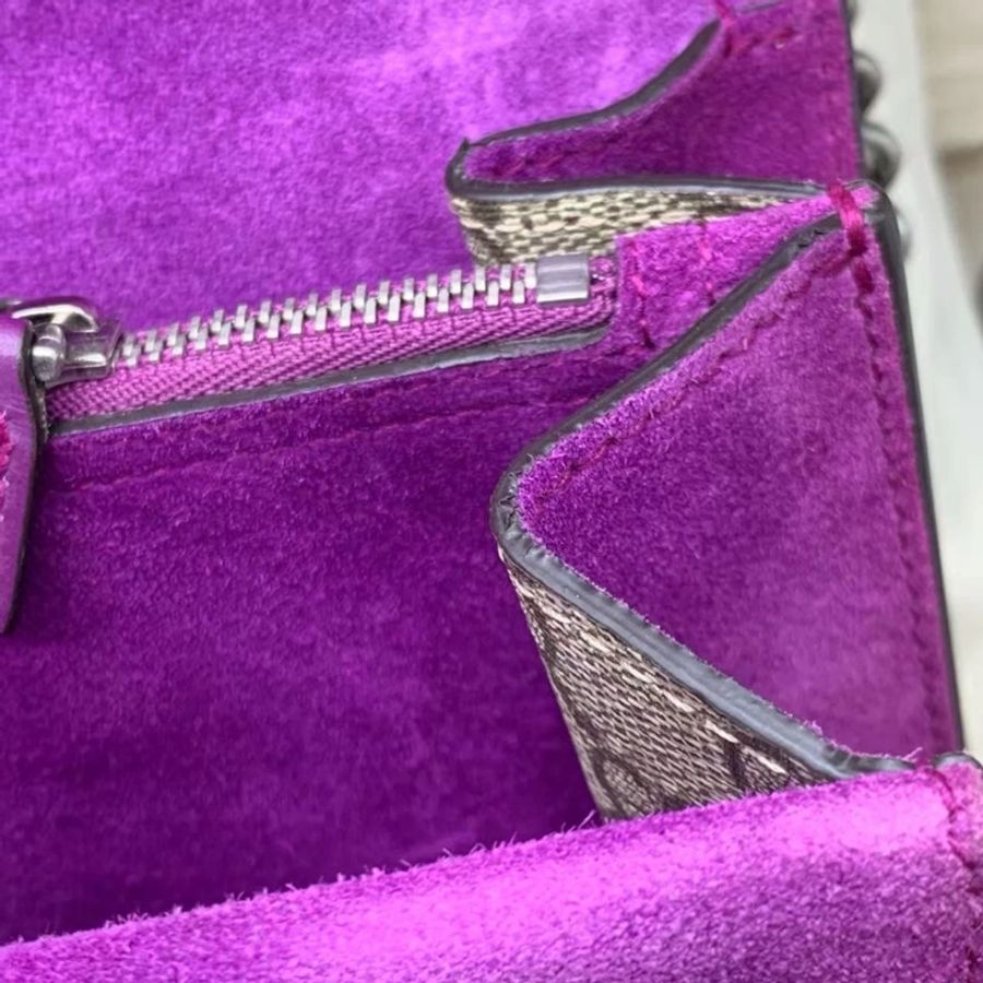 Gucci Monogram Dionysus 中號 蜜蜂包 單肩斜挎包-11