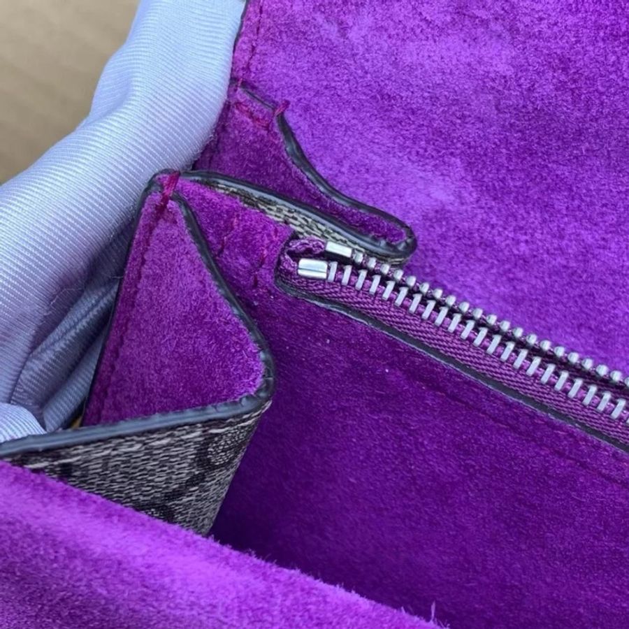 Gucci Monogram Dionysus 中號 蜜蜂包 單肩斜挎包-12