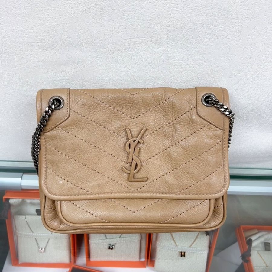 YSL niki baby 深奶茶單肩/斜挎包-0