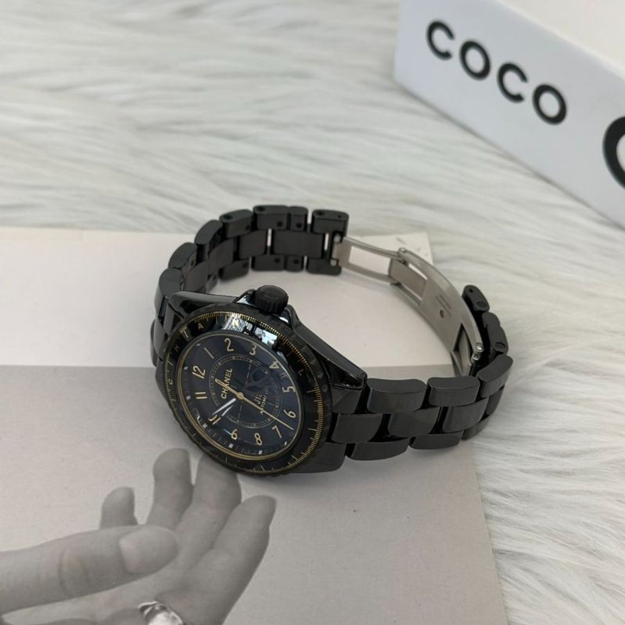 CHANEL J12 Calibre 12.1型機芯限量腕錶 - 黑金38mm-2