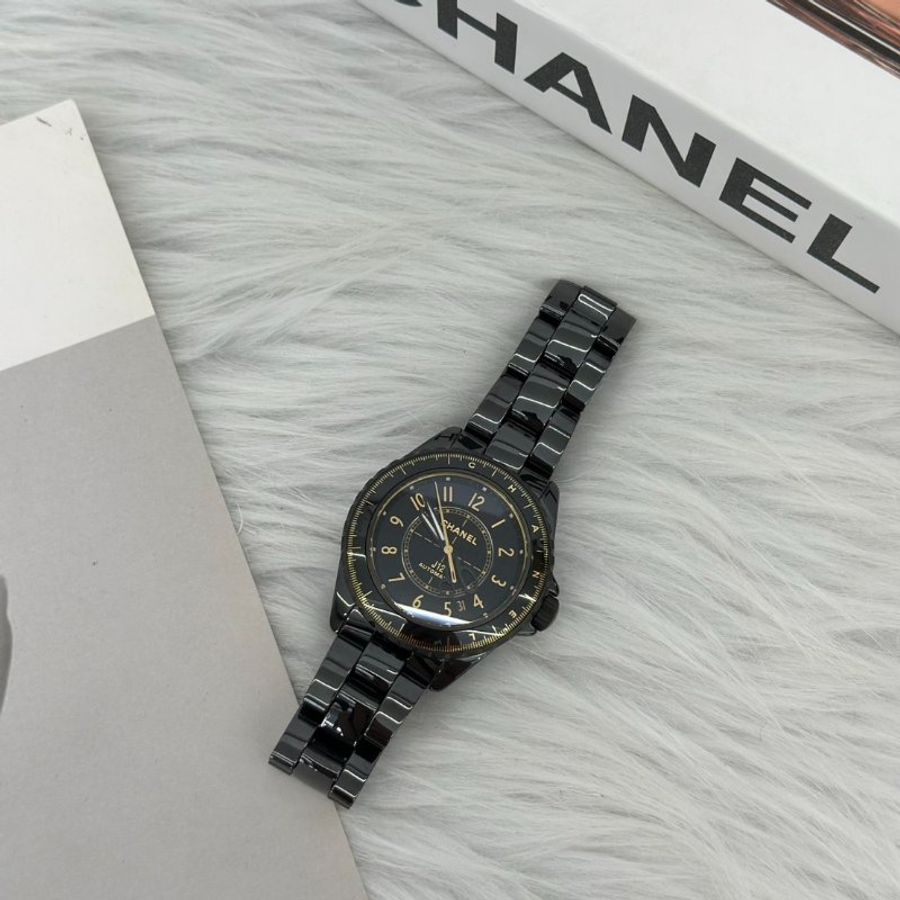 CHANEL J12 Calibre 12.1型機芯限量腕錶 - 黑金38mm-3