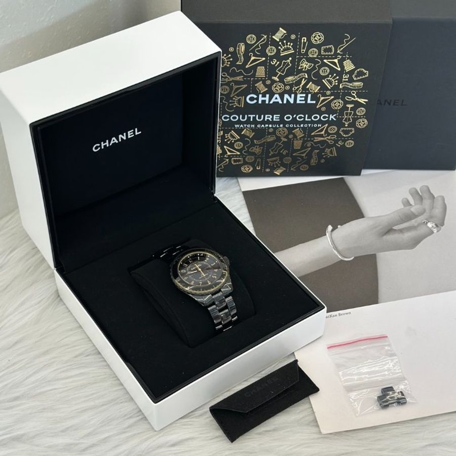 CHANEL J12 Calibre 12.1型機芯限量腕錶 - 黑金38mm-6