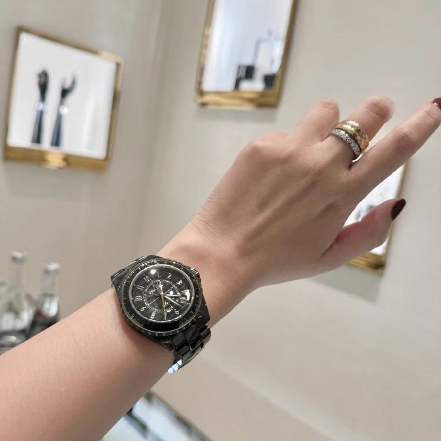 CHANEL J12 Calibre 12.1型機芯限量腕錶 - 黑金38mm-8