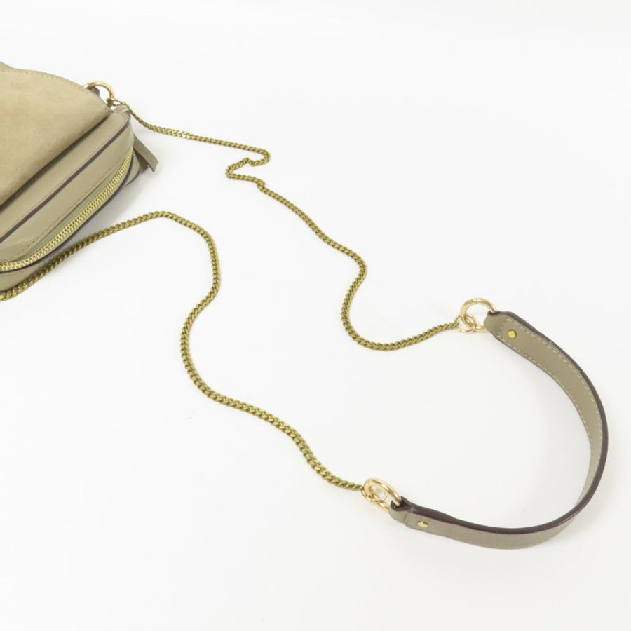 SEE BY CHLOE 【激減優惠】皮革/麂皮皮革Joan Camera Bag金扣肩背袋-8