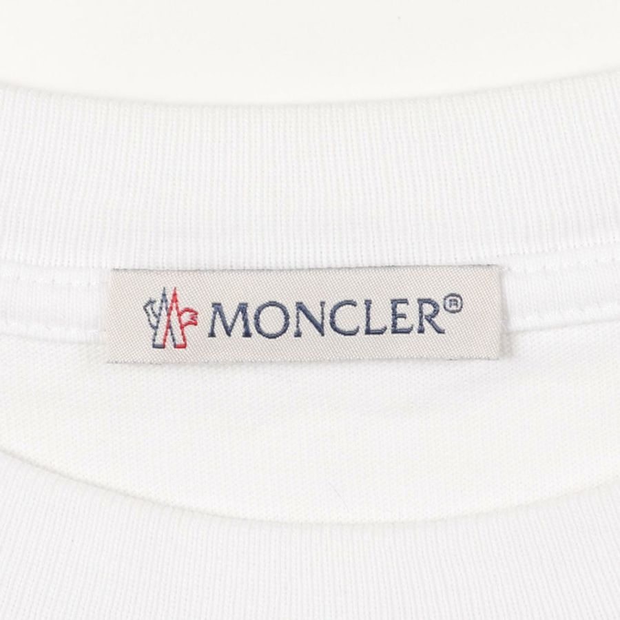 MONCLER 標誌T卹,S碼,短袖,純棉,白色、紅色、藏青色,二手男款-2