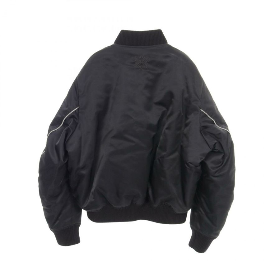 OFF-WHITE 男士黑色尼龍聚醯胺短袖外套 L 碼 OMEH054F23FAB0011010-1