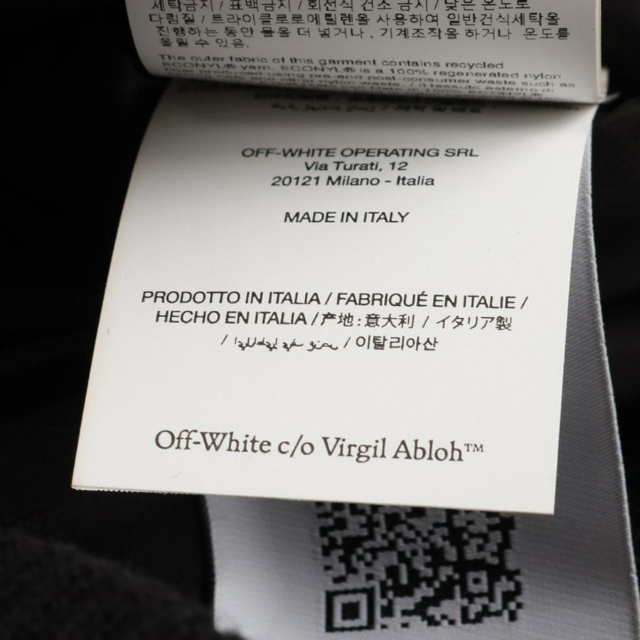 OFF-WHITE 男士黑色尼龍聚醯胺短袖外套 L 碼 OMEH054F23FAB0011010-4