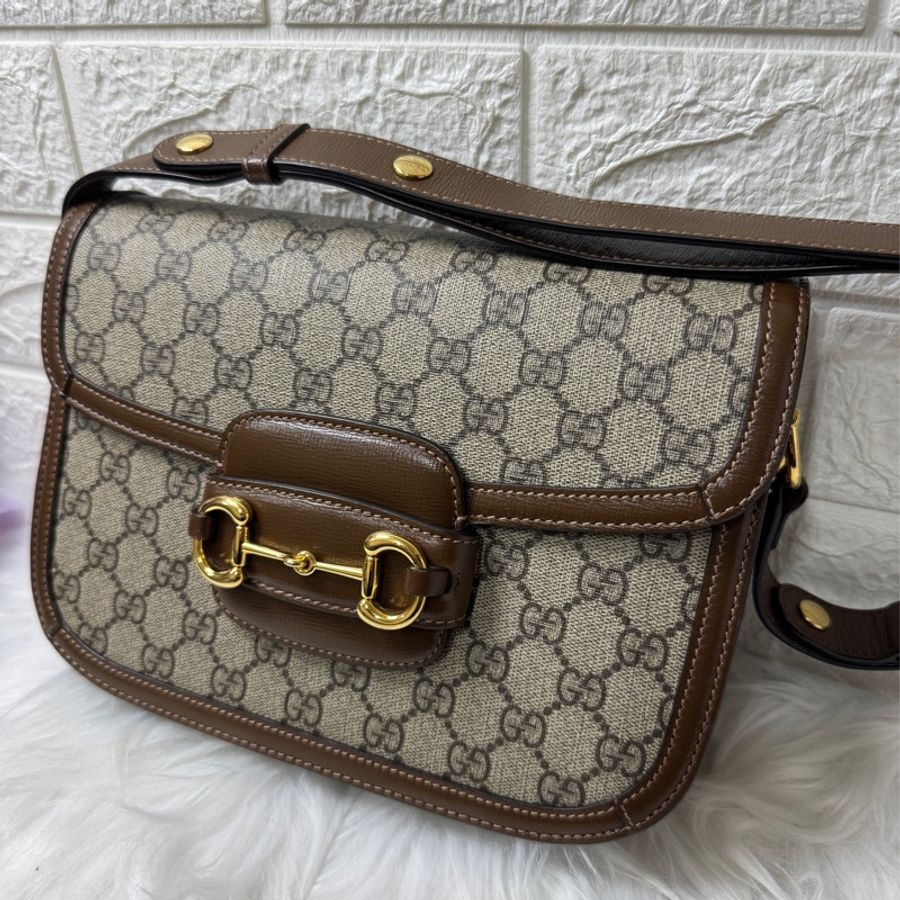 Gucci 1955 系列 馬鞍包 -馬銜扣老花 25-2