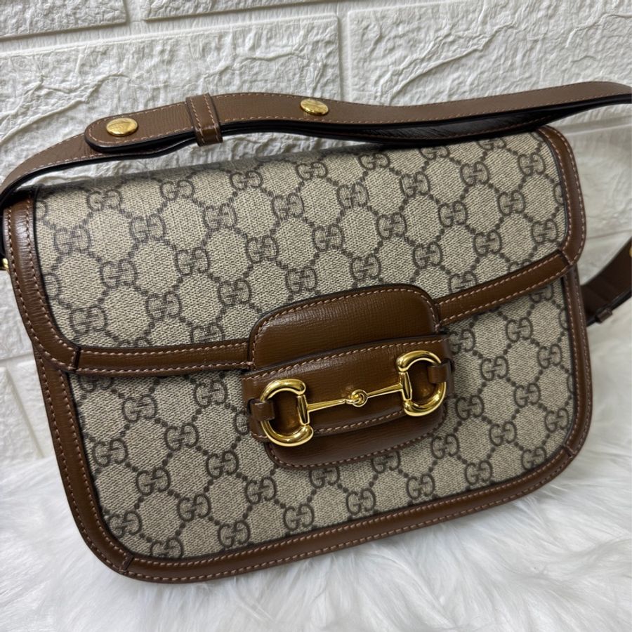 Gucci 1955 系列 馬鞍包 -馬銜扣老花 25-3