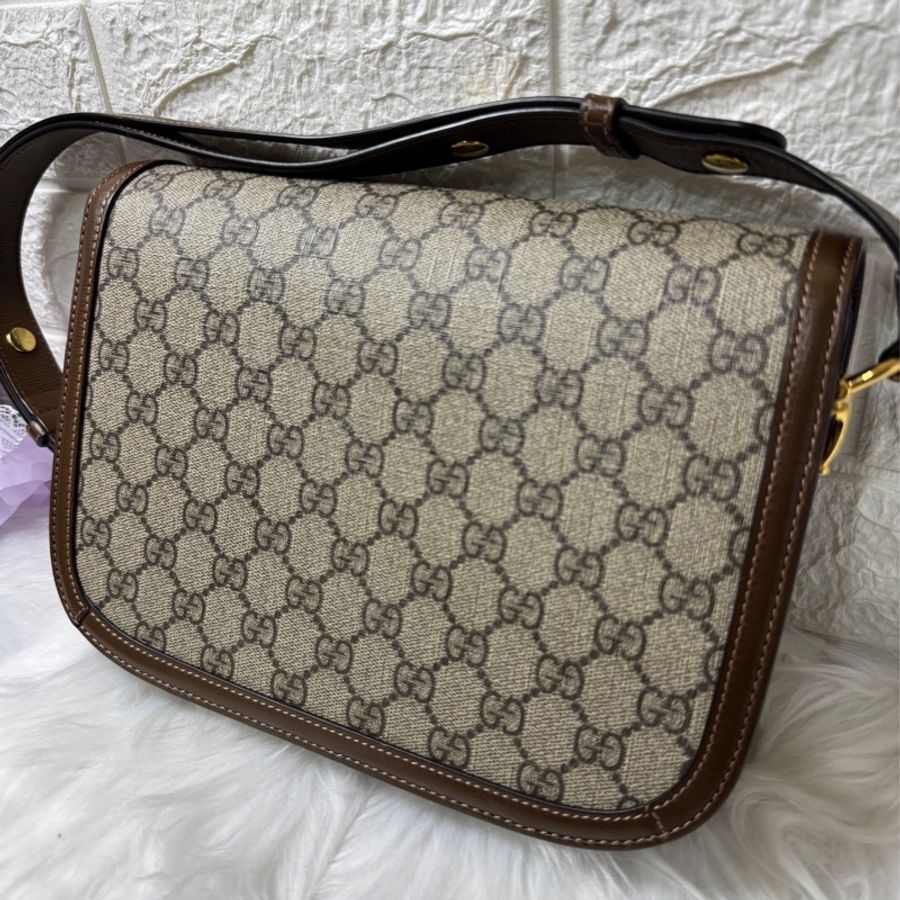 Gucci 1955 系列 馬鞍包 -馬銜扣老花 25-6