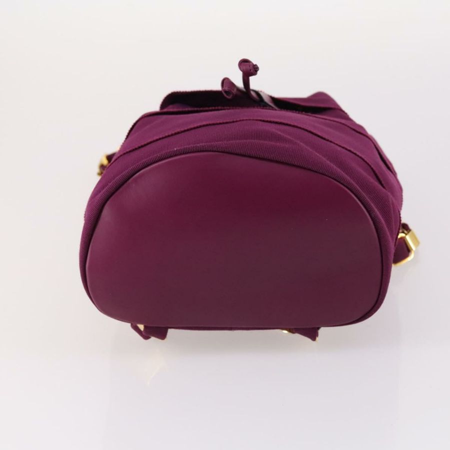 【日本直送】Salvatore Ferragamo 鏈條背包 帆布 紫色 金飾 正品 gh681-4