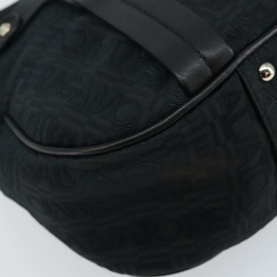 【日本直送】Salvatore Ferragamo 肩背包 黑色 銀色 正品 hk2987-15