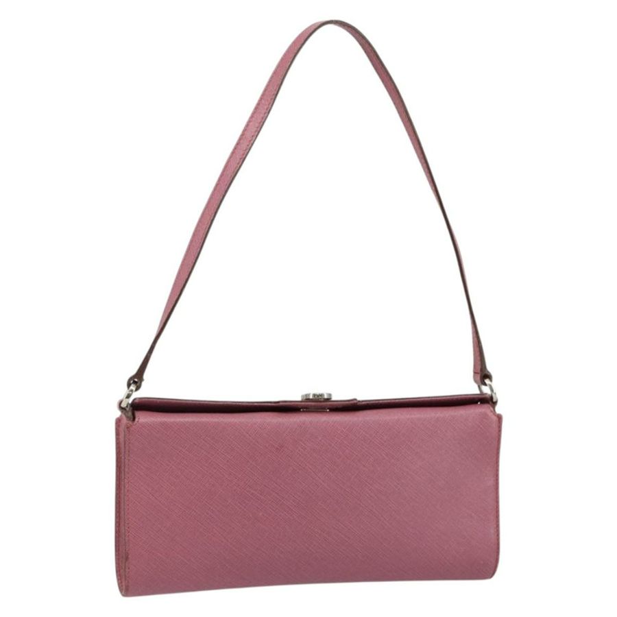 【日本直送】Salvatore Ferragamo Gancini 肩包 皮革 粉紅色 銀色 正品 bs29685-0