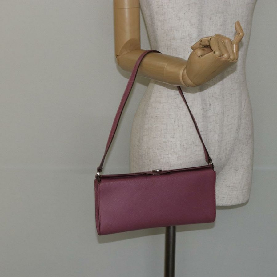 【日本直送】Salvatore Ferragamo Gancini 肩包 皮革 粉紅色 銀色 正品 bs29685-19