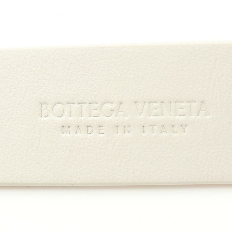 BOTTEGA VENETA Grasp Triangle 腰帶 679476VMAU3900990 皮革 白色 全新-3