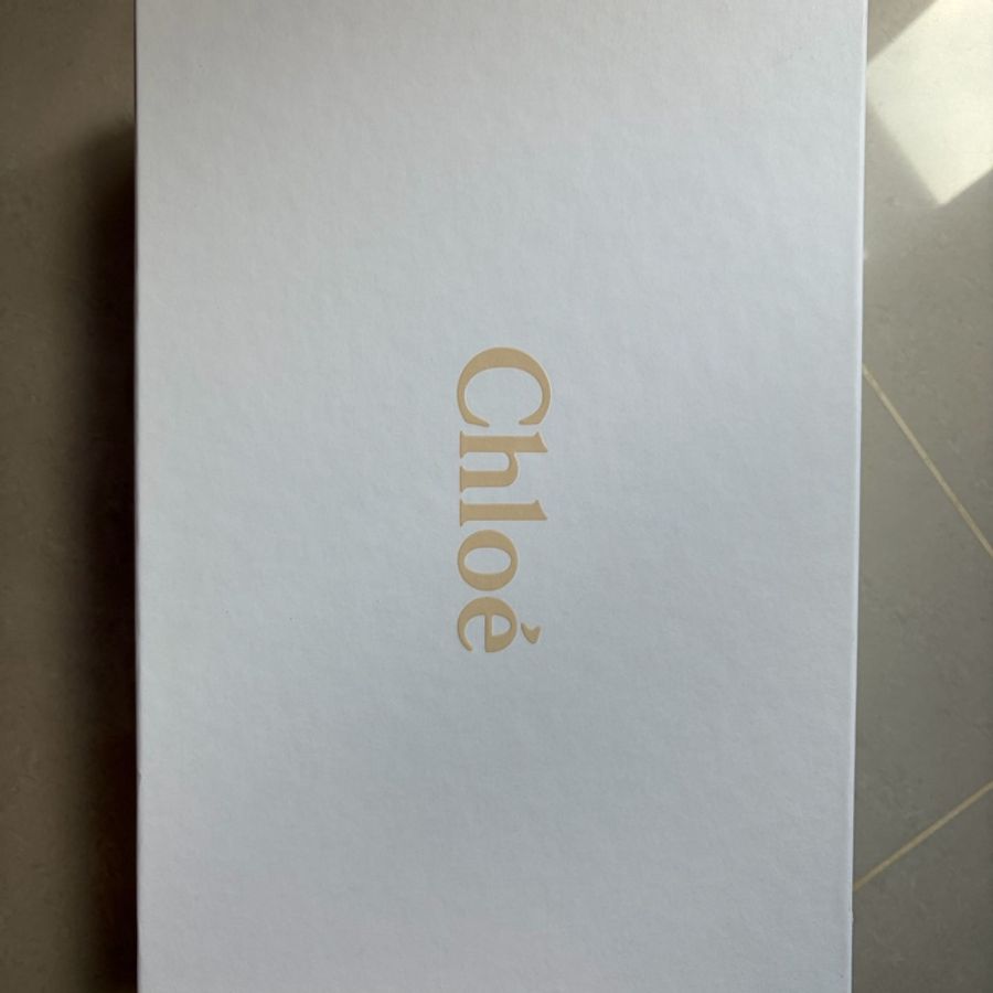 Chloé Woody 織布厚底休閒鞋 米咖色 37號 絕版-17