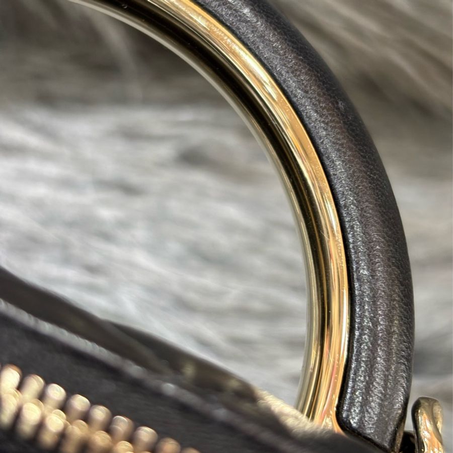 CHANEL AP2846 VANITY CASE COCO HANDLE 黑色羊皮金鍊 化妝包化妝箱長盒子斜背包-19