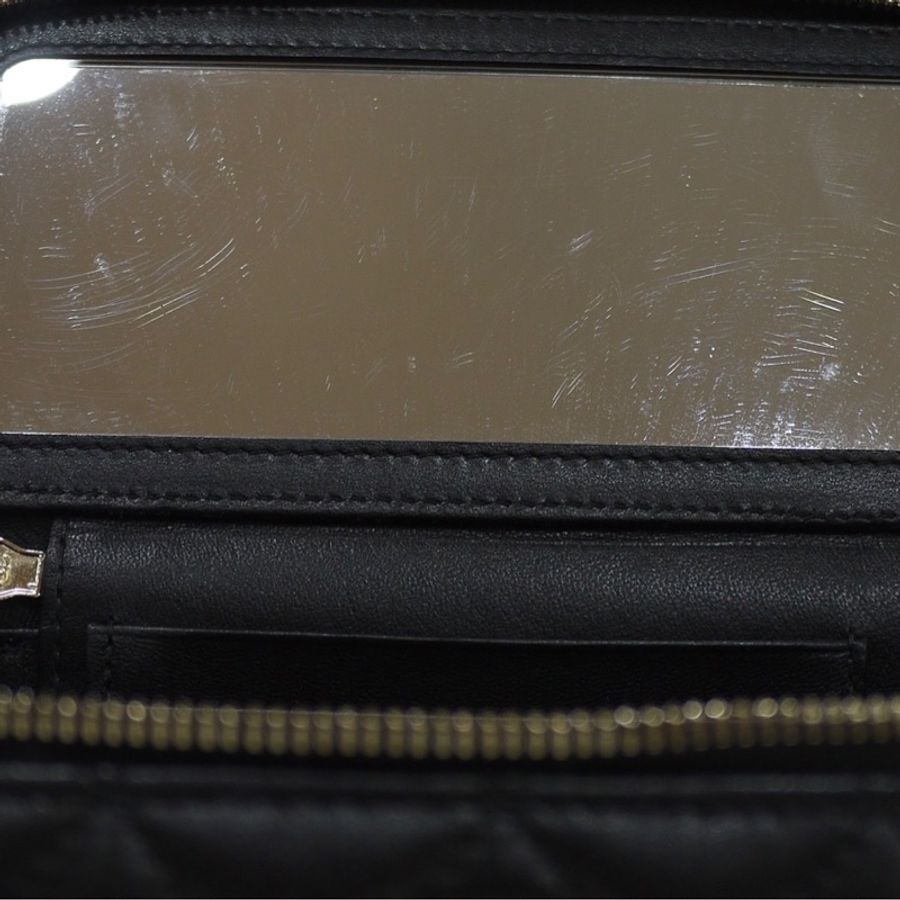 CHANEL AP2846 VANITY CASE COCO HANDLE 黑色羊皮金鍊 化妝包化妝箱長盒子斜背包-46